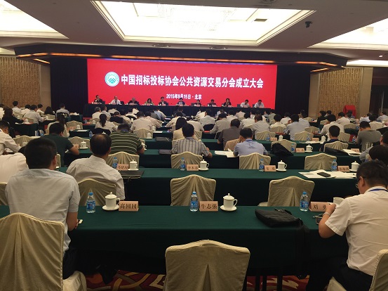 中國招標投標協會公共資源交易分會成立大會在京隆重召開